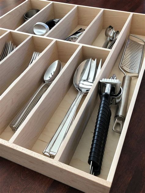 custom metal drawer box liners|custom utensil drawer organizer.